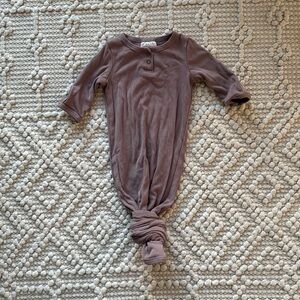 Mebie Baby Purple Tie One Piece 0-3 months